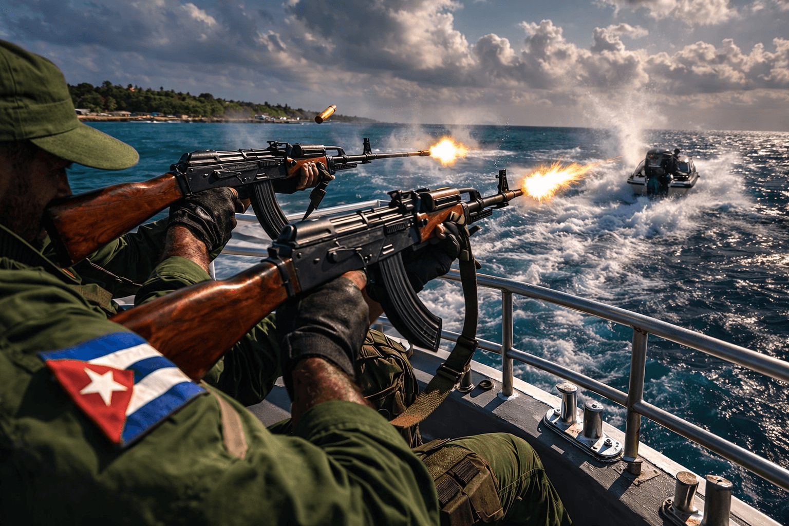 Enfrentamiento armado en aguas cubanas deja cuatro muertos y siete heridos