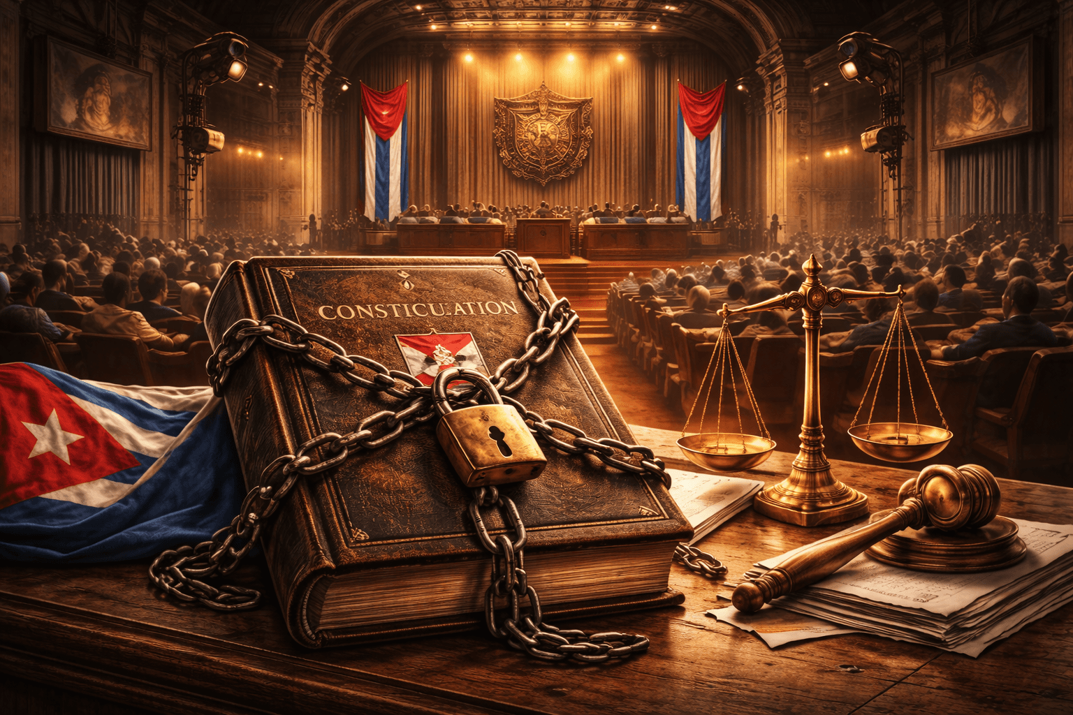 La Constitución cubana vigente.