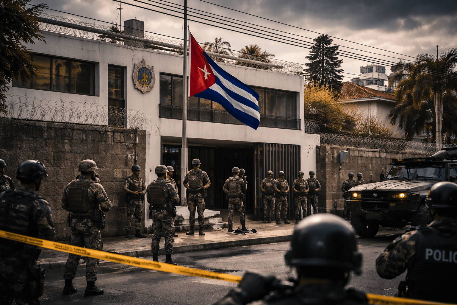 Ruptura diplomática entre Ecuador y el régimen cubano: expulsión total de la embajada y presencia militar en Quito