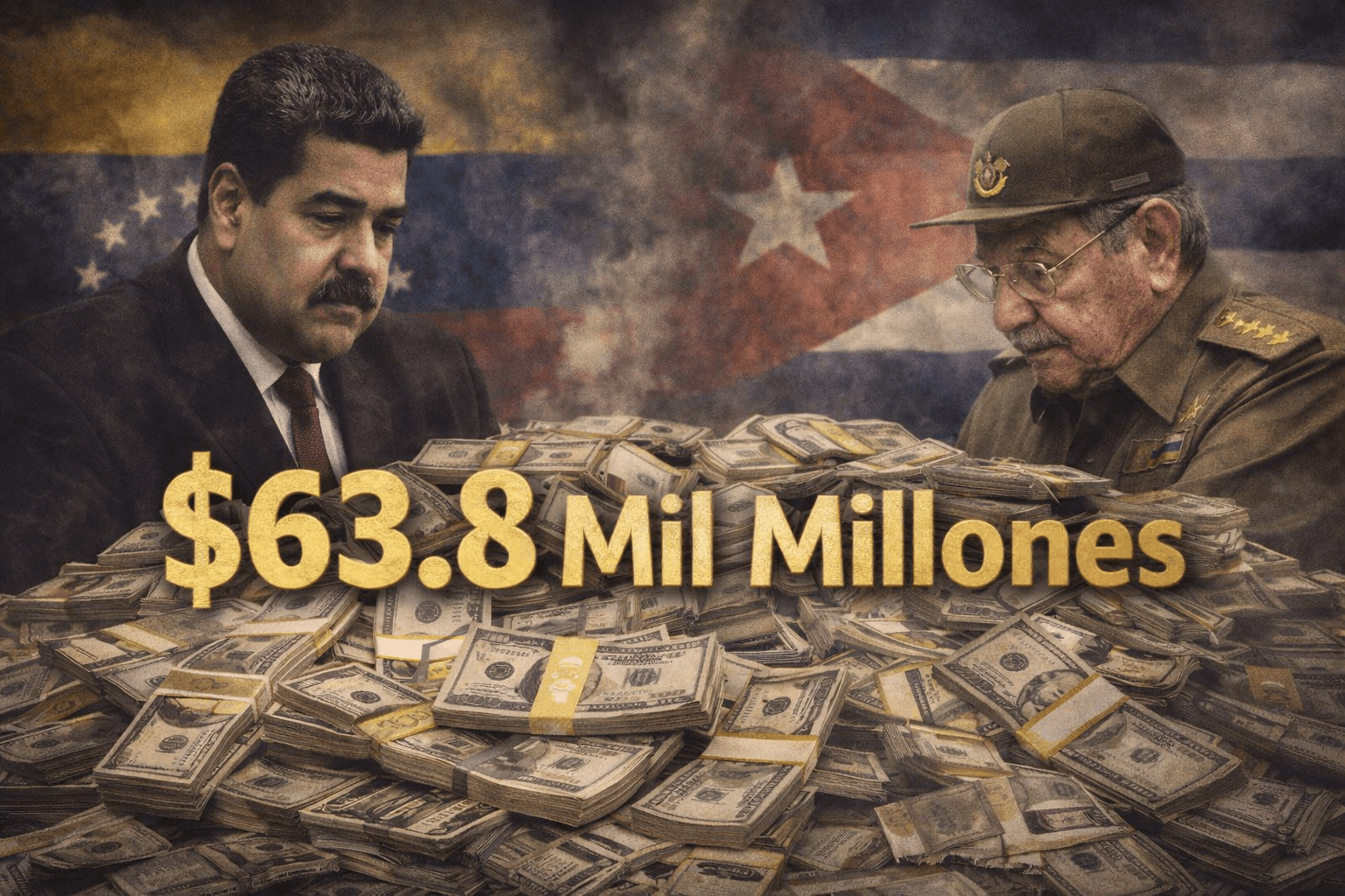 Los 63.8 mil millones atribuidos al vínculo Caracas-La Habana apuntan a una relación de subsidio y control, pero la cifra exacta depende de un informe militante, no de una auditoría oficial independient