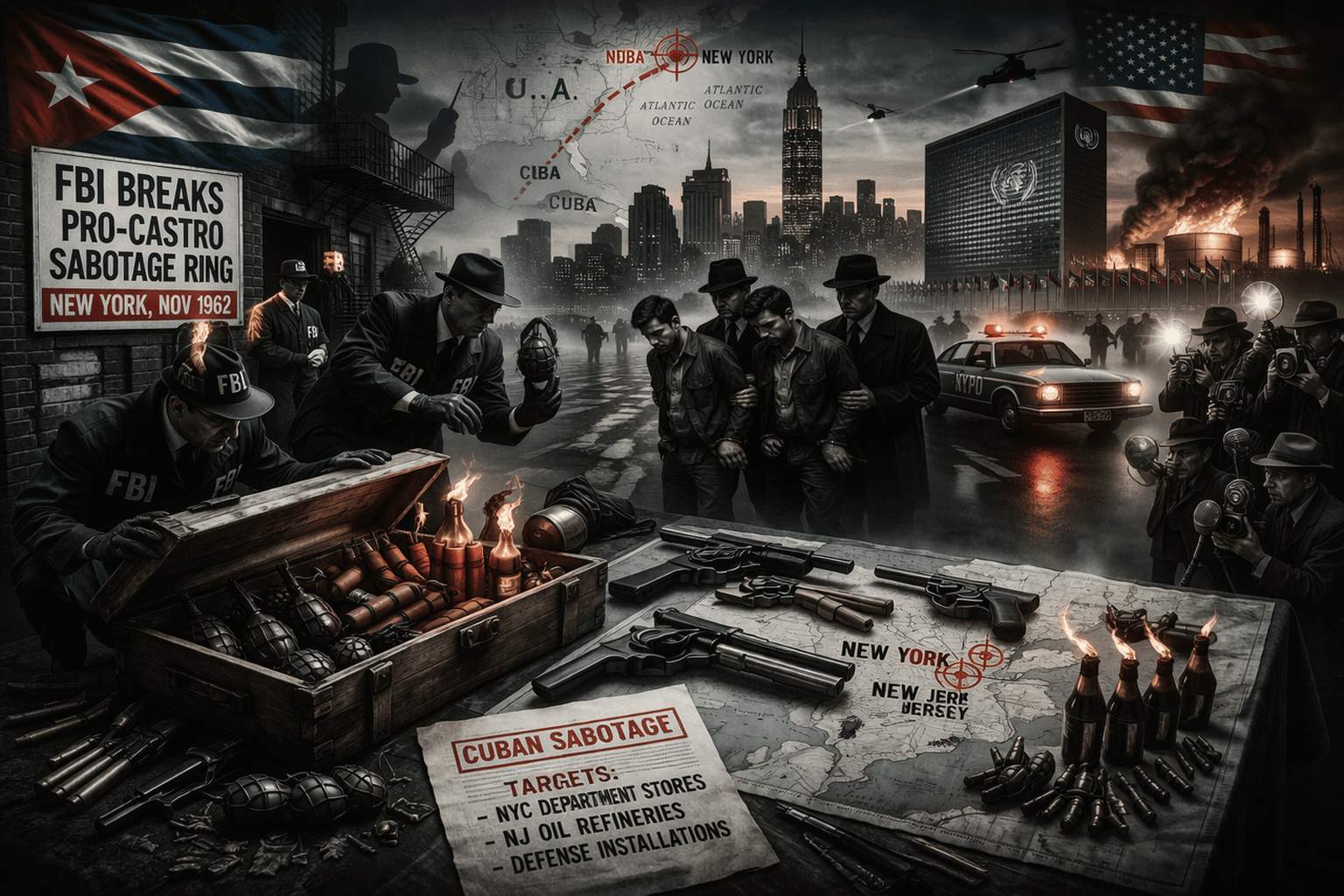 Nueva York, 1962: la trama de sabotaje atribuida a Cuba que Washington logró detener antes de que estallara