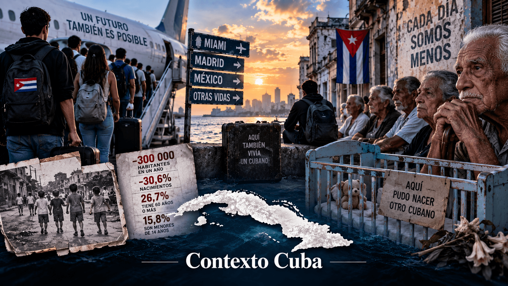 La Cuba que se está quedando sin cubanos
